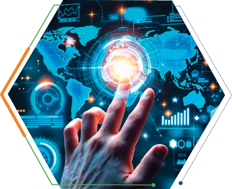 Digital technology interface representing import independence